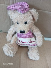 Jane Asher chef bear soft 14" vintage collectible with hat and apron