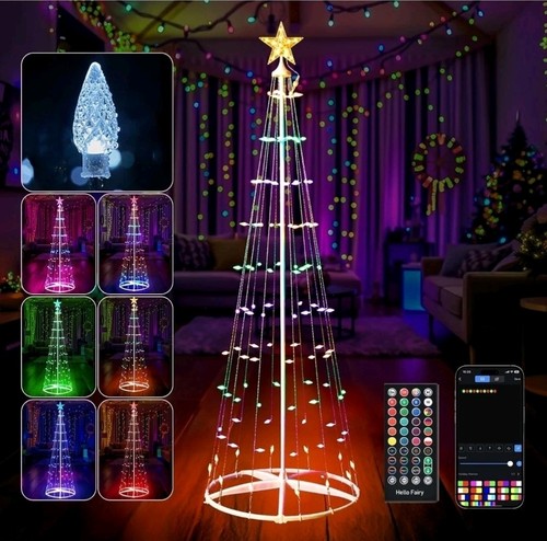 Smart led lights 7ft christmas - led,