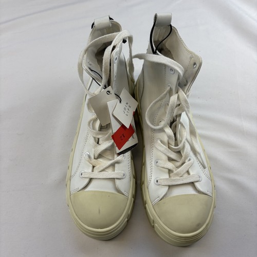 Zara white leather - zara, high-top