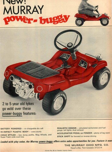 1970 advert murray toy - murray, battery