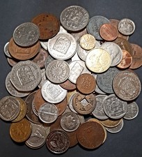 Foreign, and World coin job lot . 500 grms. Asia, UK, Europe, & Africa