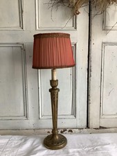 ~Vintage French Wine Chiffon & Metallic Braid Lampshade~