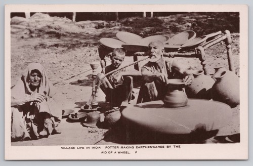 Rppc village life india - village, potter