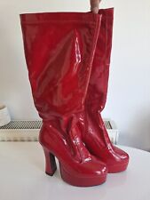 Women's Fancy Dress Sexy GoGo Knee High Platform Boots 60's 70s Party Size 7