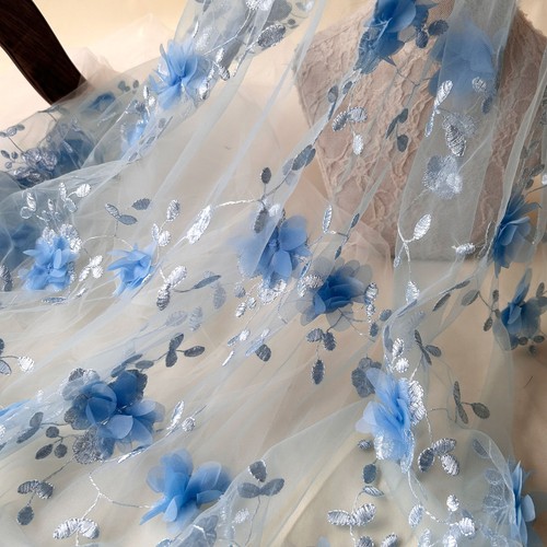 Blossom lace fabric flower - lace,