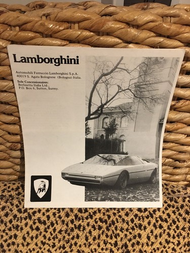 Lamborghini range 1974 1975 - lamborghini,