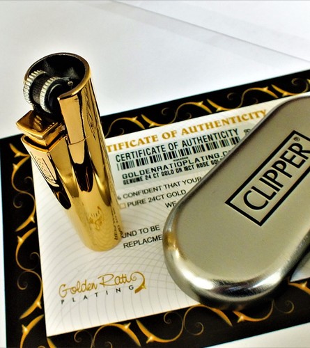 24ct gold plated metal - metal, clipper