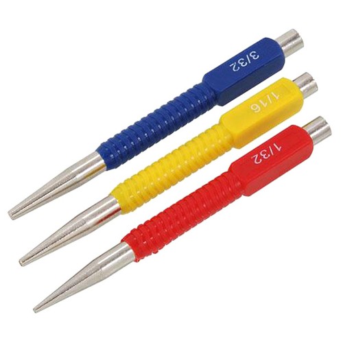 3pc nail punch set - 3pc, tacks