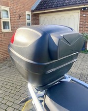 GIVI Top Box Complete With Fixing Plate - branded with BMW logo & Givi Backrest
