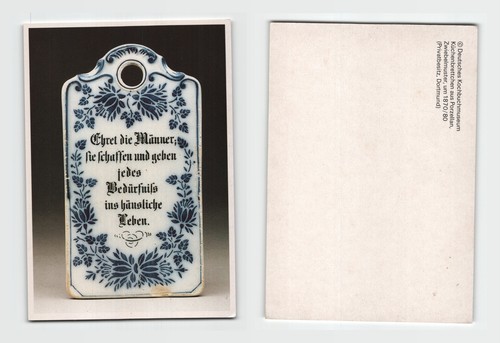 Postcard german porcelain - german,