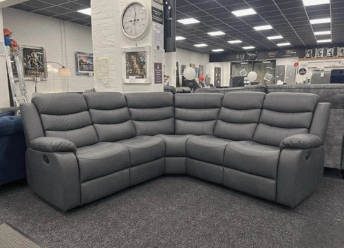 Roma grey leather corner - grey,