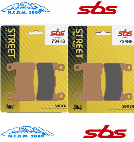 Sbs 734hs front brake pads - brake,