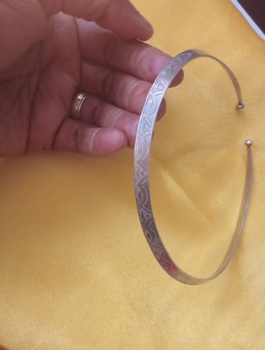 Antique silver necklace - silver, collar