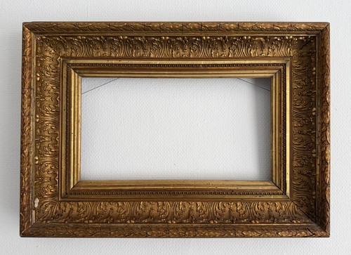 Antique ornate wood gilt - wood,