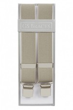 Taupe Trouser Braces Mens