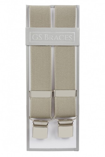 Taupe trouser braces mens - taupe,