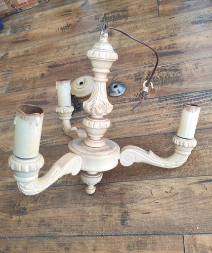 Vintage carved wood arm - vintage,