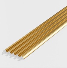 Aluminium Alloy Golden Stair Thread Cover Non-slip Nosing Edge Trimming 