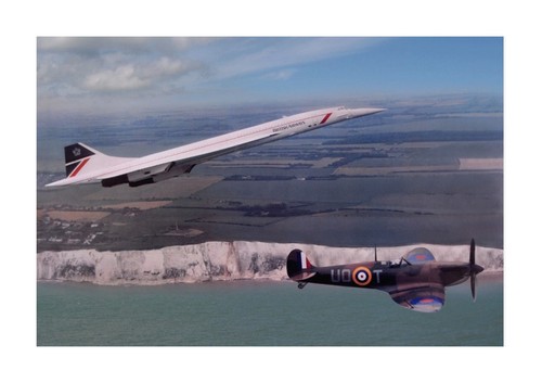 Concorde and spitfire a4 - spitfire,
