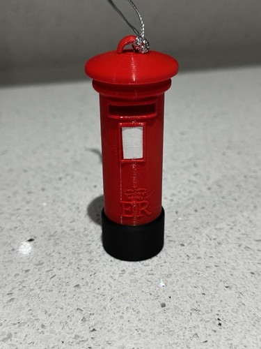 Red post box - red,