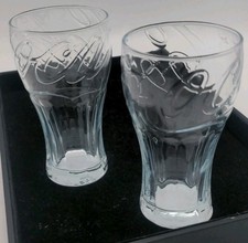 X2 New Coca Cola Glasses Clear