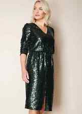 Kaleidoscope Size 12 Green Sequin Sparkle Party Occasion DRESS Wedding £79