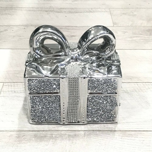 Silver crushed diamond sparkly - silver,