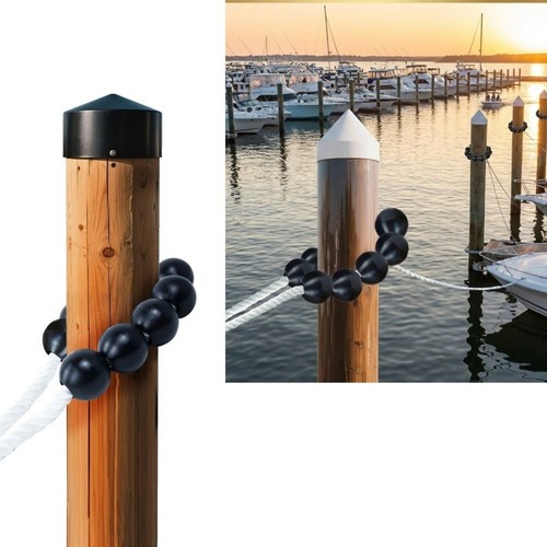 Black pvc mooring buoy ball - buoy,