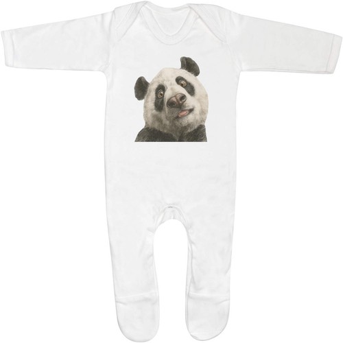 Funny panda baby - ', romper