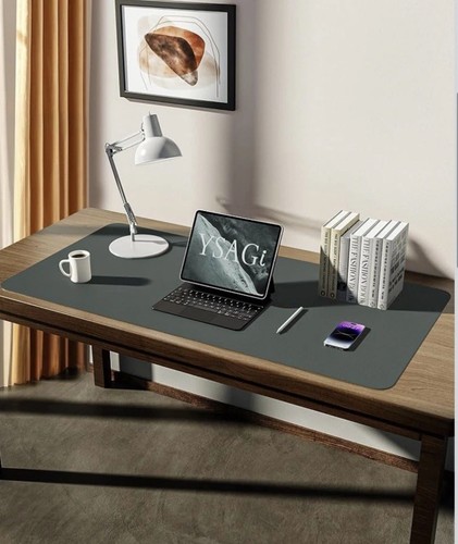 Leather desk mat 60x35 - desk,