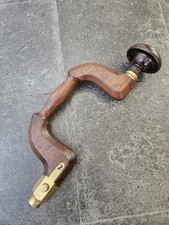 Vintage Wood & Brass Button