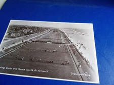 Bowling Green And Tennis Courts, Gt. Yarmouth Postcard Good Condition  1934