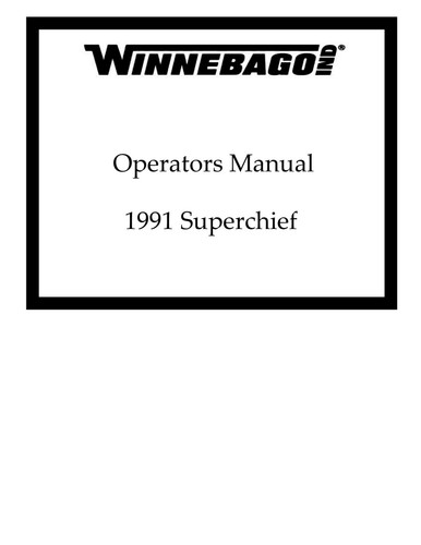 Winnebago 1991 superchief - winnebago,