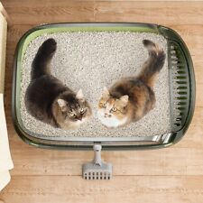 Extra Large Open Cat Litter Tray High Sided Deep Jumbo Rim Pan Box Loo Toilet UK