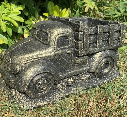 Stone garden american truck - garden,