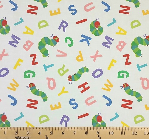 Cotton hungry caterpillar abcs - hungry,