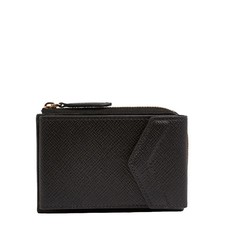 Smythson Black Envelope Zip