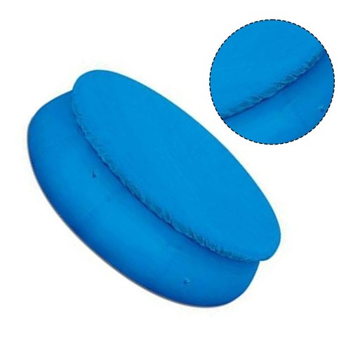Blue round swimming - round,