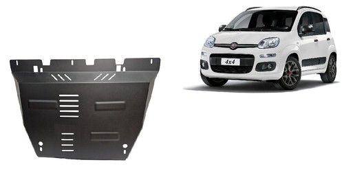 Steel skid plate sump guard - plate, /