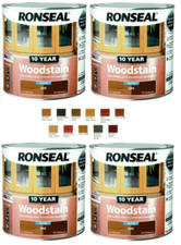 Ronseal 10 Year Wood Stain 2.5L Satin Finish Varnish   All Colours Available