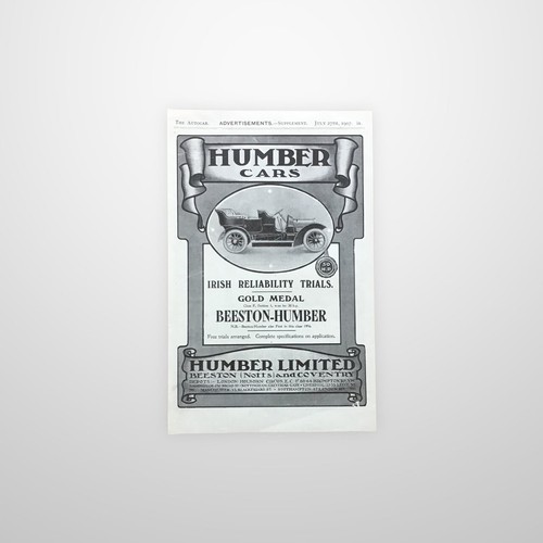 1907 humber cars - 1907,