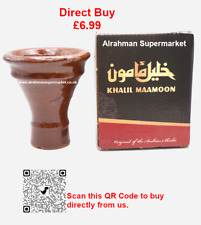 Khalil Mamoon Egyptian Clay Head Shisha Bowl Hookah Al Fakher Starbuzz Sheesha