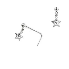 Nose Stud “L Bend” 925