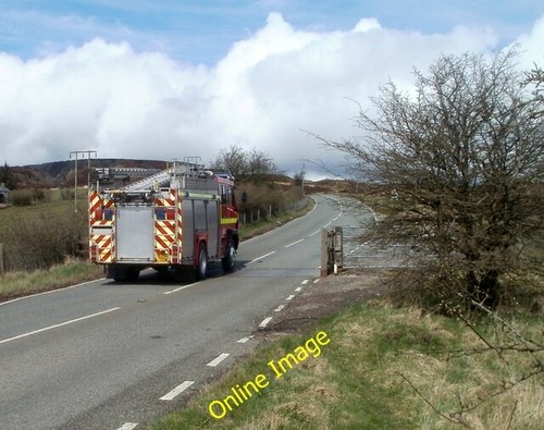 Photo 6x4 fire - fire, on