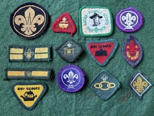 13 - Old Boy Scout Cloth Patches Badges.