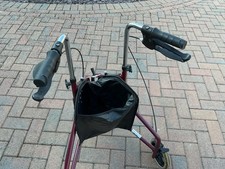 Three wheeled rollator with