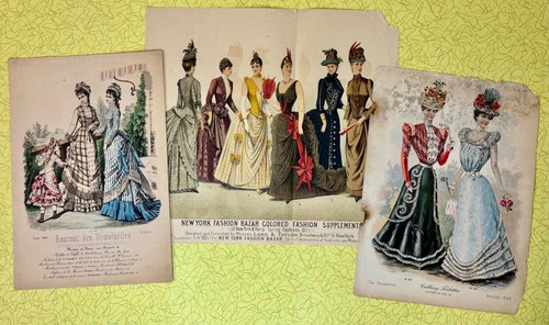 Antique victorian fashion - 3,