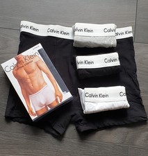 Calvin Deals MENS BOXERS TRUNKS 3 Pack SHORTS BLACK CLASSIC FIT Salle