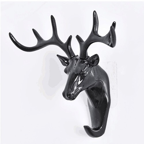 Black reusable plastic antler - plastic,
