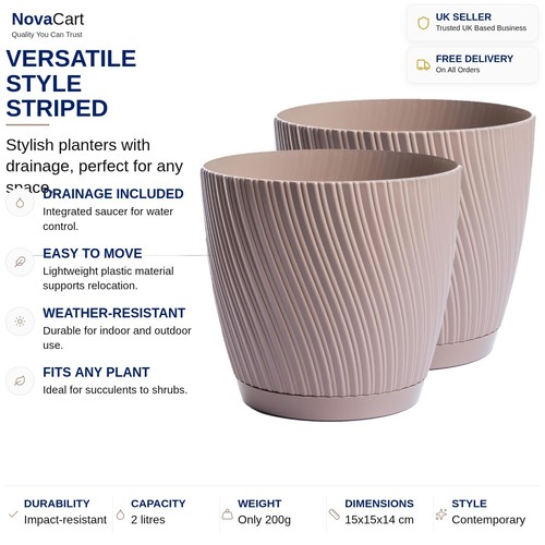Taupe 15cm indoor - taupe,